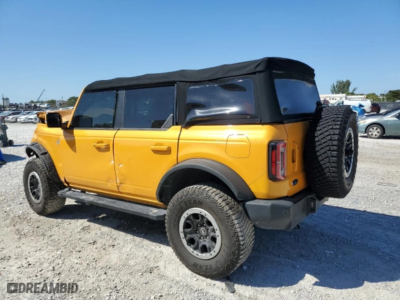 2021 Ford Bronco with VIN 1FMDE5DH6MLB02239, listed as a Copart auction lot 48222635 with 36,310 mi miles and Non Repairable. Bid and sale history available at carsss.com. Image 2.