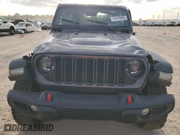 2024 Jeep Wrangler Rubicon z VIN 1C4PJXFG6RW261748, wystawiony jako Copart lot #51479585 z przebiegiem 7 911 mil mil oraz Szkoda całkowita • Salvage title. Historia ofert i sprzedaży dostępna na DreamBid. Obrazek 5.