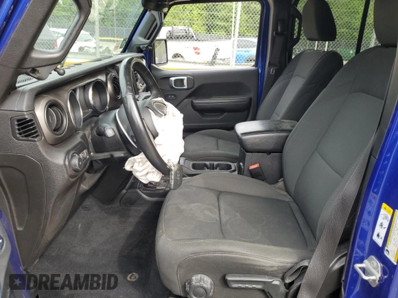 2019 Jeep Wrangler Unlimited Sport S with VIN 1C4HJXDG3KW556884, listed as a Copart auction lot 58174795 with Not provided miles and Salvage title. Bid and sale history available at DreamBid. Image 7.