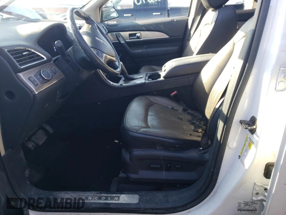 2012 Lincoln MKX with VIN 2LMDJ8JKXCBL11127, listed as a Copart auction lot 46122725 with Not Provided miles and Salvage Title. Bid and sale history available at DreamBid. Image 7.