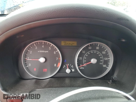2007 Hyundai Accent GS with VIN KMHCM36C37U003798, listed as a Copart auction lot 50176595 with 122,342 mi miles and Salvage Title. Bid and sale history available at carsss.com. Image 9.
