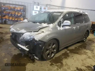 2012 Toyota Sienna SE with VIN 5TDXK3DC3CS220149, listed as a Copart auction lot 43750275 with 251,116 mi miles and Salvage Title. Bid and sale history available at carsss.com. Image 1.
