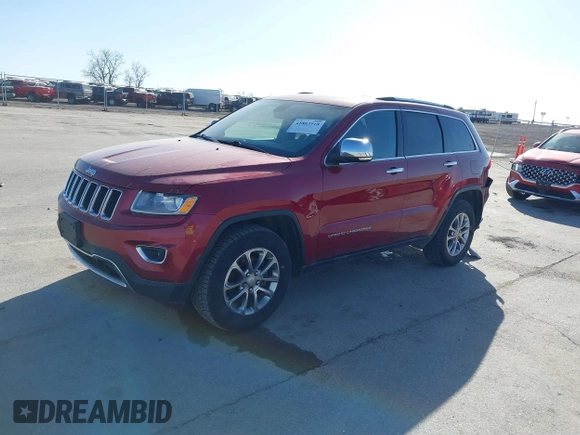 2015 Jeep Grand Cherokee Limited with VIN 1C4RJFBG5FC836296, listed as a IAAI auction lot 41803918 with 173,828 mi miles. Bid and sale history available at carsss.com. Image 2.