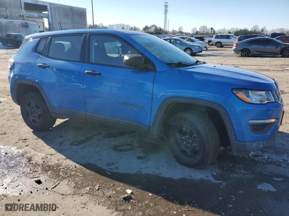 2021 Jeep Compass Sport with VIN 3C4NJDAB2MT521059, listed as a Copart auction lot 88327955 with NaN miles and Salvage Title. Bid and sale history available at carsss.com. Image 4.