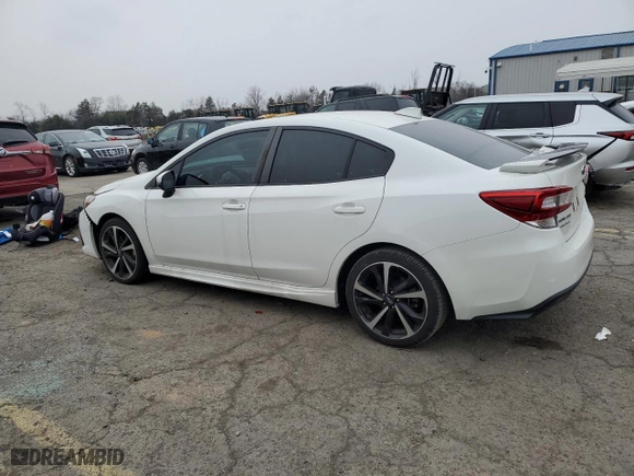 2022 Subaru Impreza Sport with VIN 4S3GKAM68N3605905, listed as a Copart auction lot 41421785 with 9,075 mi miles and Salvage Title. Bid and sale history available at carsss.com. Image 2.