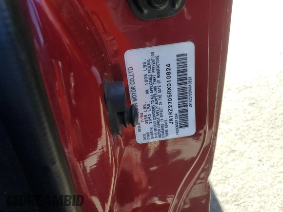 1994 Nissan 300ZX z VIN JN1RZ27D5RX010824, wystawiony jako Copart lot #71235024 z przebiegiem 93 564 mil mil oraz Szkoda całkowita • Salvage title. Historia ofert i sprzedaży dostępna na DreamBid. Obrazek 12.