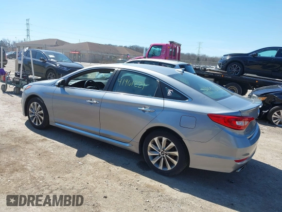 2016 Hyundai Sonata Sport with VIN 5NPE34AF7GH329539, listed as a IAAI auction lot 41961221 with 68,018 mi miles and . Bid and sale history available at carsss.com. Image 3.