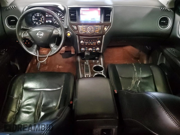 2015 Nissan Pathfinder SV with VIN 5N1AR2MMXFC681953, listed as a Copart auction lot 45596125 with 107,685 mi miles and Salvage title. Bid and sale history available at DreamBid. Image 8.