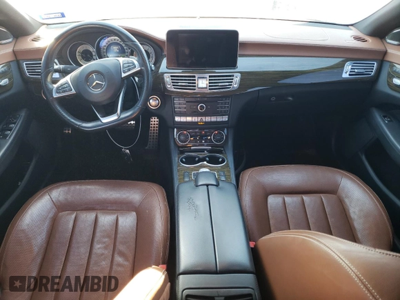 2015 Mercedes-Benz CLS 550 with VIN WDDLJ7DB7FA150002, listed as a Copart auction lot 87721385 with 115,718 mi miles and Salvage title. Bid and sale history available at DreamBid. Image 8.