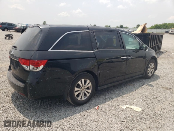 2014 Honda Odyssey EX-L with VIN 5FNRL5H6XEB072305, listed as a Copart auction lot 58487545 with 152,933 mi miles and Salvage title. Bid and sale history available at DreamBid. Image 3.