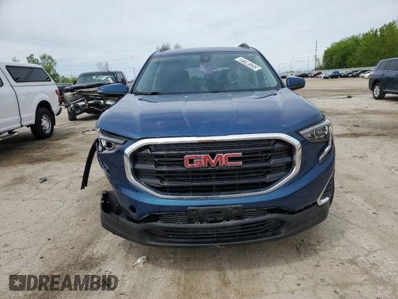 2021 GMC Terrain SLE z VIN 3GKALMEV7ML382158, wystawiony jako Copart lot #55487985 z przebiegiem 55 009 mil mil oraz Szkoda całkowita • Salvage title. Historia ofert i sprzedaży dostępna na DreamBid. Obrazek 5.