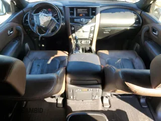 2019 Nissan Armada Platinum with VIN JN8AY2NF1K9351184, listed as a Copart auction lot 49127185 with 120,076 mi miles and Salvage Title. Bid and sale history available at carsss.com. Image 8.