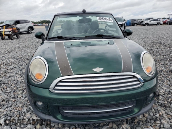 2012 MINI Convertible with VIN WMWZN3C50CT134069, listed as a Copart auction lot 56524155 with 106,480 mi miles and Clean title. Bid and sale history available at DreamBid. Image 5.
