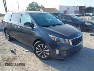 2015 Kia Sedona EX with VIN KNDMC5C13F6018556, listed as a IAAI auction lot 41491580 with 1 mi miles. Bid and sale history available at carsss.com. Image 1.