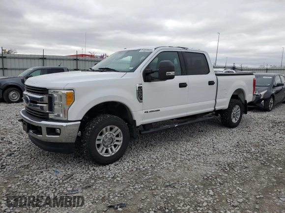 2017 Ford Super Duty F-250 SRW Lariat with VIN 1FT7W2BT9HEB86457, listed as a Copart auction lot 51059605 with 212,962 mi miles and Salvage Title. Bid and sale history available at carsss.com. Image 1.