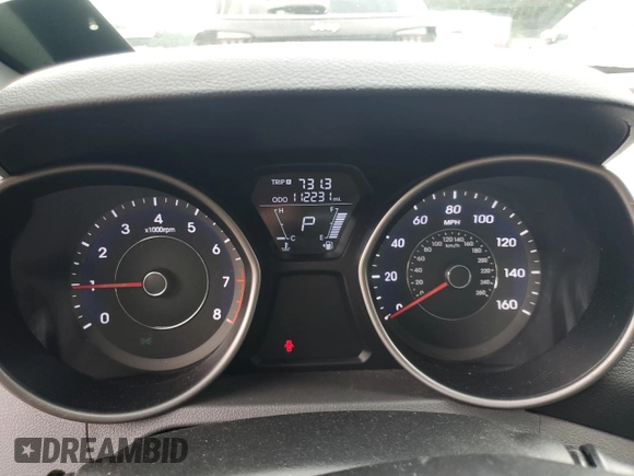 2013 Hyundai Elantra GLS z VIN 5NPDH4AE6DH415358, wystawiony jako Copart lot #58315245 z przebiegiem 112 231 mil mil oraz Szkoda całkowita • Salvage title. Historia ofert i sprzedaży dostępna na DreamBid. Obrazek 9.