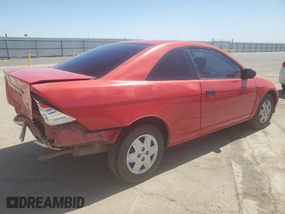 2005 Honda Civic Cpe VP SSRS with VIN 1HGEM223X5L011561, listed as a Copart auction lot 71584684 with 253,296 mi miles and Salvage Title. Bid and sale history available at carsss.com. Image 3.