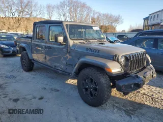 2022 Jeep Gladiator Texas Trail with VIN 1C6HJTAG0NL170028, listed as a Copart auction lot 43314065 with 2,817 mi miles and Salvage Title. Bid and sale history available at DreamBid. Image 4.