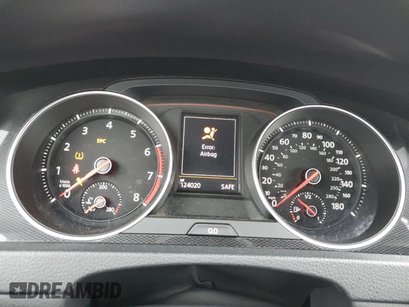 2016 Volkswagen Golf GTI S w/Performance Pkg with VIN 3VWT47AU8GM009223, listed as a Copart auction lot 47826535 with 124,020 mi miles and Salvage Title. Bid and sale history available at carsss.com. Image 9.