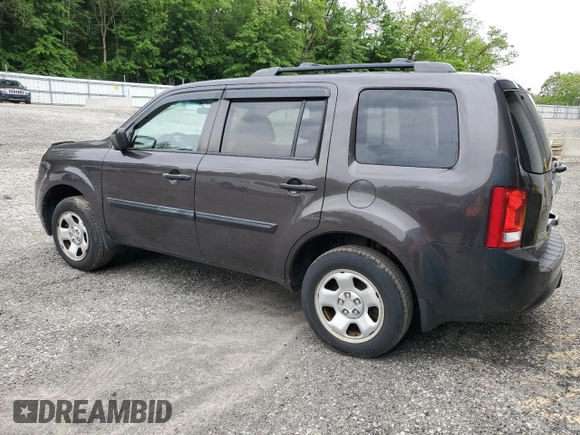 2012 Honda Pilot LX with VIN 5FNYF4H25CB010625, listed as a Copart auction lot 57208515 with 81,617 mi miles and Salvage title. Bid and sale history available at DreamBid. Image 2.