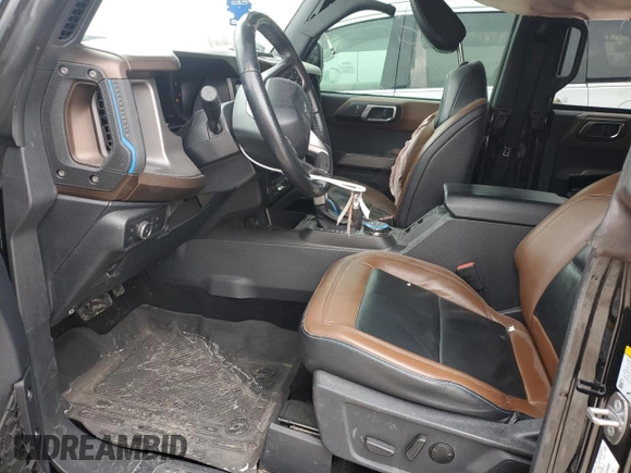 2021 Ford Bronco with VIN 1FMEE5DP4MLA88644, listed as a Copart auction lot 42213285 with 55,675 mi miles and Salvage Title. Bid and sale history available at DreamBid. Image 7.