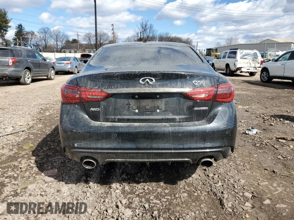 2021 Infiniti Q50 Signature Edition с VIN JN1EV7CR8MM755277, выставлен на аукционе Copart как лот 44568045 с пробегом 35 099 миль миль и Списание • Salvage title. История ставок и продаж доступна на DreamBid. Изображение 6.