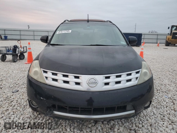 2007 Nissan Murano SL with VIN JN8AZ08TX7W528391, listed as a Copart auction lot 52120565 with Not provided miles and Salvage title. Bid and sale history available at DreamBid. Image 5.