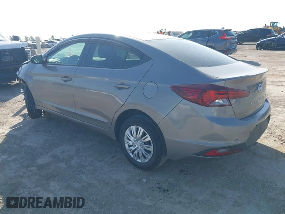 2020 Hyundai Elantra SE with VIN KMHD74LF7LU105230, listed as a IAAI auction lot 41997855 with 119,456 mi miles. Bid and sale history available at carsss.com. Image 3.