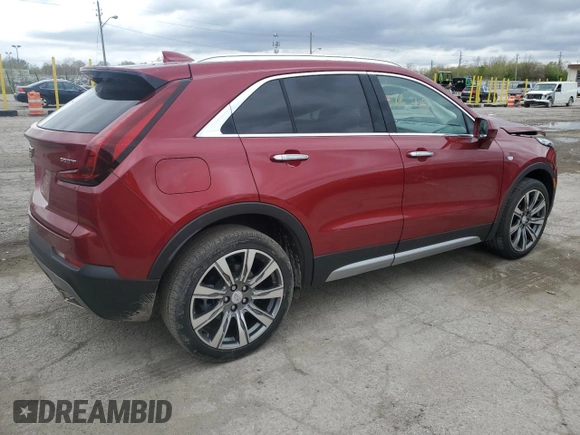 2020 Cadillac XT4 AWD Premium Luxury with VIN 1GYFZDR46LF016390, listed as a Copart auction lot 54047565 with 32,449 mi miles and Salvage title. Bid and sale history available at DreamBid. Image 3.