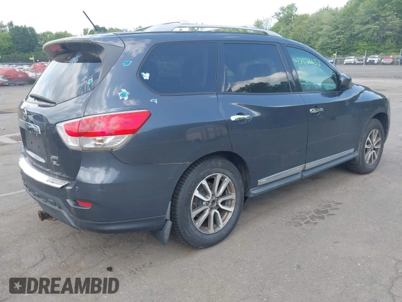 2013 Nissan Pathfinder SV с VIN 5N1AR2MMXDC641515, выставлен на аукционе IAAI как лот 42570637 с пробегом 156 525 миль миль и . История ставок и продаж доступна на DreamBid. Изображение 4.
