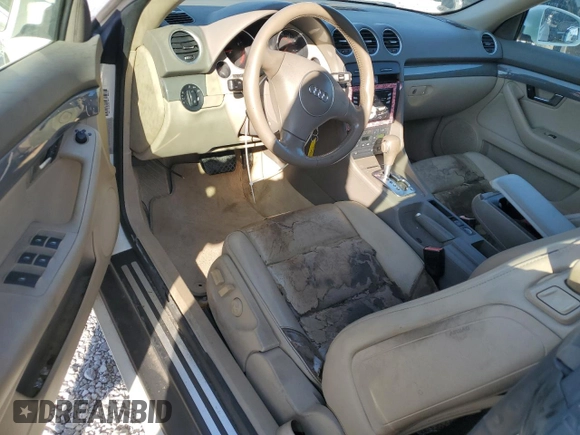 2005 Audi A4 1.8T with VIN WAUAC48H85K012628, listed as a Copart auction lot 86433944 with 162,745 mi miles and Salvage Title. Bid and sale history available at carsss.com. Image 8.