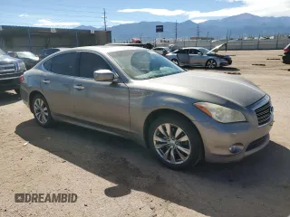 2012 Infiniti M37 with VIN JN1BY1AR1CM390255, listed as a Copart auction lot 72612194 with 151,860 mi miles and Salvage Title. Bid and sale history available at carsss.com. Image 4.