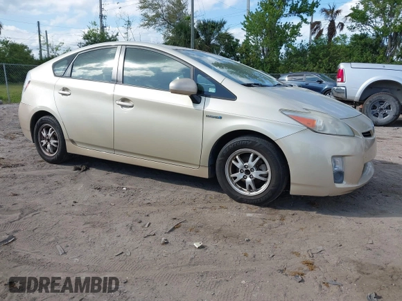 2010 Toyota Prius II with VIN JTDKN3DU0A0140091, listed as a IAAI auction lot 41712626 with 1 mi miles. Bid and sale history available at carsss.com. Image 1.