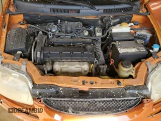 2006 Chevrolet Aveo LT with VIN KL1TG56686B562427, listed as a Copart auction lot 45393615 with 211,170 mi miles and Salvage title. Bid and sale history available at DreamBid. Image 12.