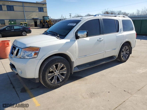 2015 Nissan Armada SV with VIN 5N1BA0ND8FN616053, listed as a Copart auction lot 88253385 with 211,004 mi miles and Salvage Title. Bid and sale history available at carsss.com. Image 1.