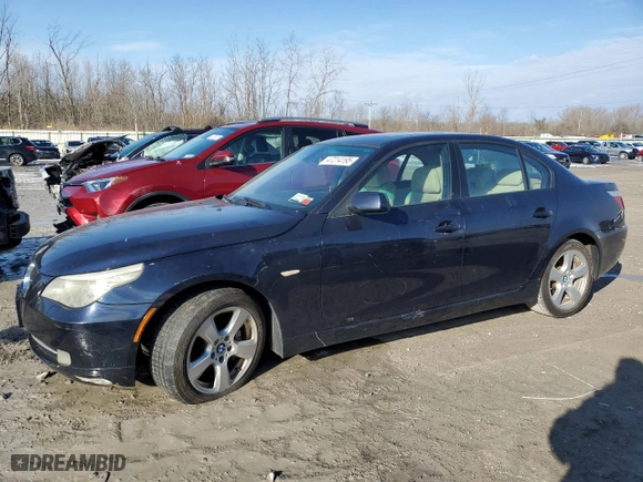2008 BMW 5 Series 535xi with VIN WBANV93538CZ64120, listed as a Copart auction lot 47214195 with 204,719 mi miles and Clean Title. Bid and sale history available at carsss.com. Image 1.