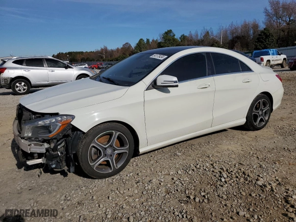 2014 Mercedes-Benz CLA-Class CLA 250 with VIN WDDSJ4GB0EN106419, listed as a Copart auction lot 84173434 with 98,522 mi miles and Clean Title. Bid and sale history available at carsss.com. Image 1.