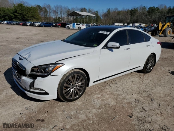2015 Hyundai Genesis 5.0L with VIN KMHGN4JF7FU021001, listed as a Copart auction lot 49530295 with 111,281 mi miles and Salvage Title. Bid and sale history available at carsss.com. Image 1.