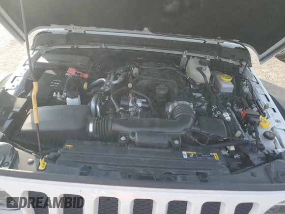 2022 Jeep Wrangler Unlimited Sport with VIN 1C4HJXDG1NW247614, listed as a Copart auction lot 70441794 with 35,854 mi miles and Salvage Title. Bid and sale history available at DreamBid. Image 11.