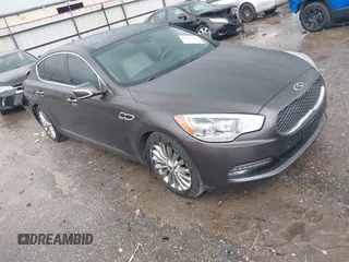 2015 Kia K900 Luxury with VIN KNALW4D44F6016883, listed as a IAAI auction lot 42377483 with 25,445 mi miles and . Bid and sale history available at DreamBid. Image 1.
