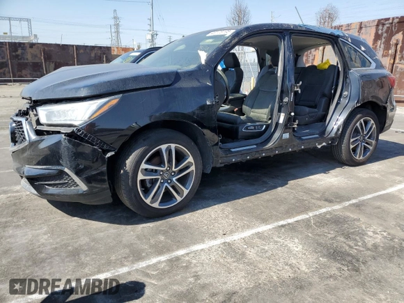 2019 Acura MDX with VIN 5J8YD4H34KL013933, listed as a Copart auction lot 46175195 with 0 mi miles and Salvage Title. Bid and sale history available at carsss.com. Image 1.