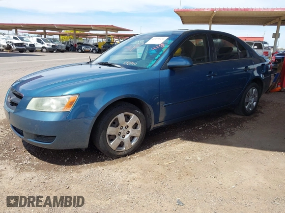2007 Hyundai Sonata GLS with VIN 5NPET46C17H235185, listed as a IAAI auction lot 42079476 with 184,914 mi miles and . Bid and sale history available at DreamBid. Image 2.