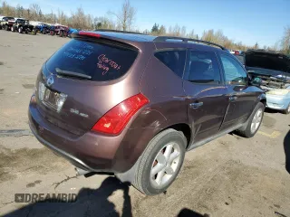 2003 Nissan Murano SE z VIN JN8AZ08W03W204919, wystawiony jako Copart lot #47119515 z przebiegiem 125 522 mil mil oraz Szkoda całkowita • Salvage title. Historia ofert i sprzedaży dostępna na DreamBid. Obrazek 3.