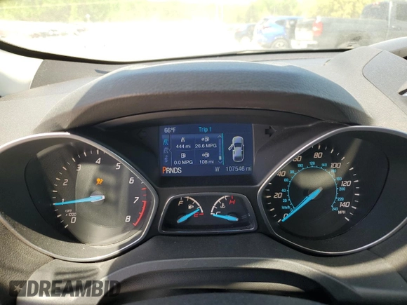 2014 Ford Escape SE with VIN 1FMCU0GX2EUA81549, listed as a Copart auction lot 53231685 with 107,546 mi miles and Salvage Title. Bid and sale history available at carsss.com. Image 9.