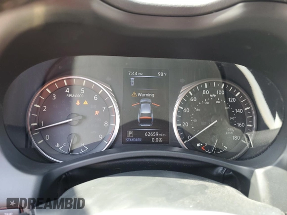 2020 Infiniti Q50 Luxe z VIN JN1EV7AP2LM203614, wystawiony jako Copart lot #57346785 z przebiegiem 62 659 mil mil oraz Nie do naprawy • Non repairable. Historia ofert i sprzedaży dostępna na DreamBid. Obrazek 9.