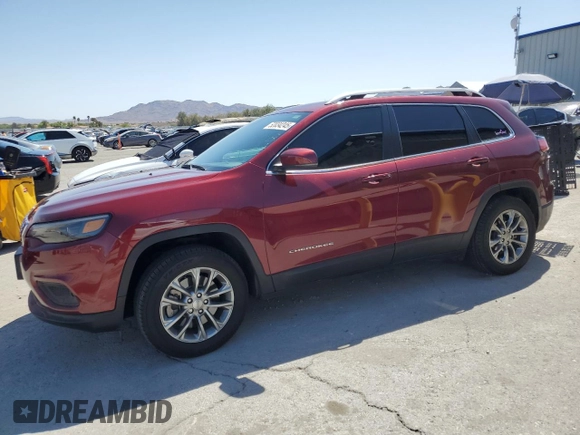 2019 Jeep Cherokee Latitude Plus with VIN 1C4PJLLB9KD373205, listed as a Copart auction lot 52034245 with 49,912 mi miles and Salvage title. Bid and sale history available at DreamBid. Image 1.
