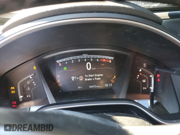 2018 Honda CR-V EX-L with VIN 2HKRW2H84JH654628, listed as a Copart auction lot 48204725 with 106,573 mi miles and Salvage Title. Bid and sale history available at carsss.com. Image 9.
