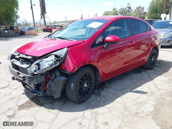 2016 Kia Rio EX with VIN KNADN4A37G6586820, listed as a IAAI auction lot 41948092 with 107,497 mi miles. Bid and sale history available at carsss.com. Image 2.