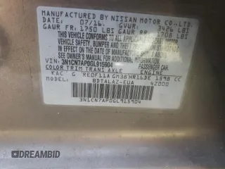 2016 Nissan Versa S with VIN 3N1CN7AP0GL915904, listed as a Copart auction lot 51000915 with 103,948 mi miles and Salvage Title. Bid and sale history available at carsss.com. Image 12.