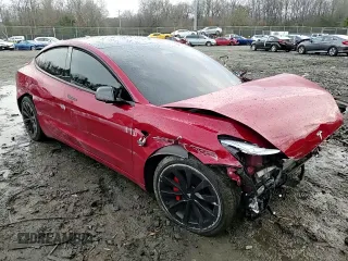 2022 Tesla Model 3 with VIN 5YJ3E1EAXNF187262, listed as a Copart auction lot 86545314 with 85,718 mi miles and Salvage Title. Bid and sale history available at DreamBid. Image 10.